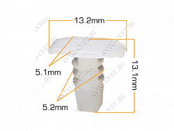 Клипса пластм. крепежная Т-3030 (098/K-098) (уп.25шт)