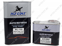 Лак 2K Gloss Clear coat + отвердитель Standart (1+0.5 л) MJ