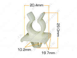 Клипса пластм. крепежная Т-4026 (691) (уп.25шт)