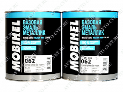 Краска трехслойная 062 Toyota Crystal 1л+1л комплект (грунт 1/3 4789380 + перламутр 2/3  47893702) "Mobihel"