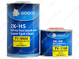 картинка Лак БЫСТРЫЙ 9900 HS High hardness varnish (1л+0,5л) WOOSTE
