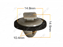 Клипса пластм. крепежная Т-3293 (306) (уп.25шт)