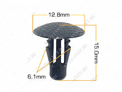 Клипса пластм. крепежная Т-3050 (692) (уп.25шт)