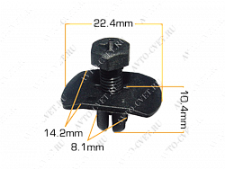 Клипса пластм. крепежная Т-0016 (703)  (уп.25шт)