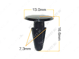 картинка Клипса пластм. крепежная Т-3070 (094/K-094) (уп.25шт)