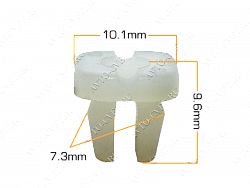 Клипса пластм. крепежная Т-2006 (359) (уп.25шт)