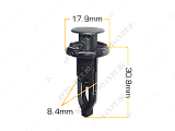 картинка Клипса пластм. крепежная Т-1012 (085/K-085)  (уп.25шт)