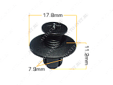 картинка Клипса пластм. крепежная Т-0021 (1036)  (уп.25шт)