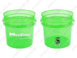 Ведро для детейлинга, прозрачное, зеленое Detailing Bucket MaxShine