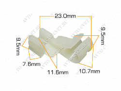 Клипса пластм. крепежная Т-4024 (506) (уп.25шт)