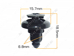 Клипса пластм. крепежная Т-1015 (1025)  (уп.25шт)