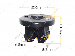 Клипса пластм. крепежная Т-2014 (680) (уп.25шт)