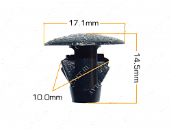 Клипса пластм. крепежная Т-3056 (455) (уп.25шт)