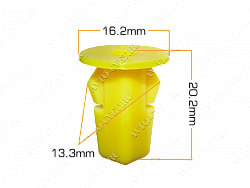 Клипса пластм. крепежная Т-2011 (409) (уп.25шт)