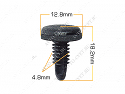 Клипса пластм. крепежная Т-3003 (031/K-031) (уп.25шт)