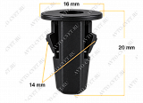 картинка Клипса пластм. крепежная Т-2036 (KJ-2380) (уп.25шт)