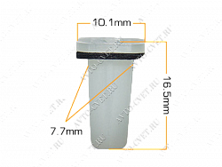 Клипса пластм. крепежная Т-2004 (330) (уп.25шт)